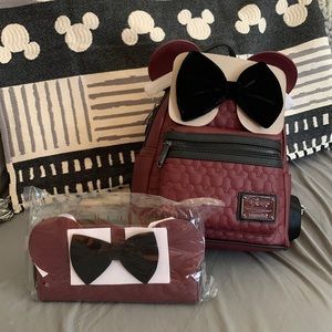 Disney loungefly backpack and wallet set ❤️